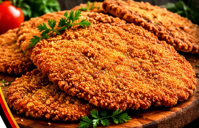 Milanesas caseras empanadas, listas para cocinar